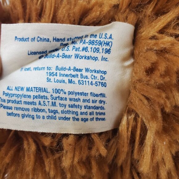 Build-A-Bear Singing Teddy Bear Plush 17" Brown Vintage Stuffed Animal Working - Picture 6 of 7